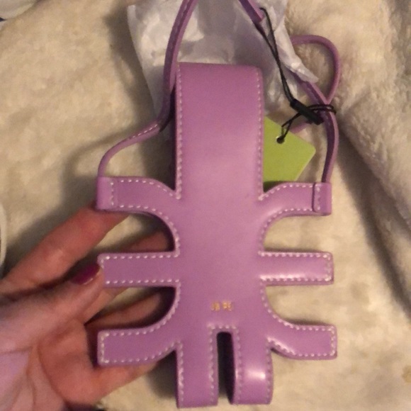 NEW JW PEI Purple FEI Vegan Leather Phone Bag - Picture 3 of 6